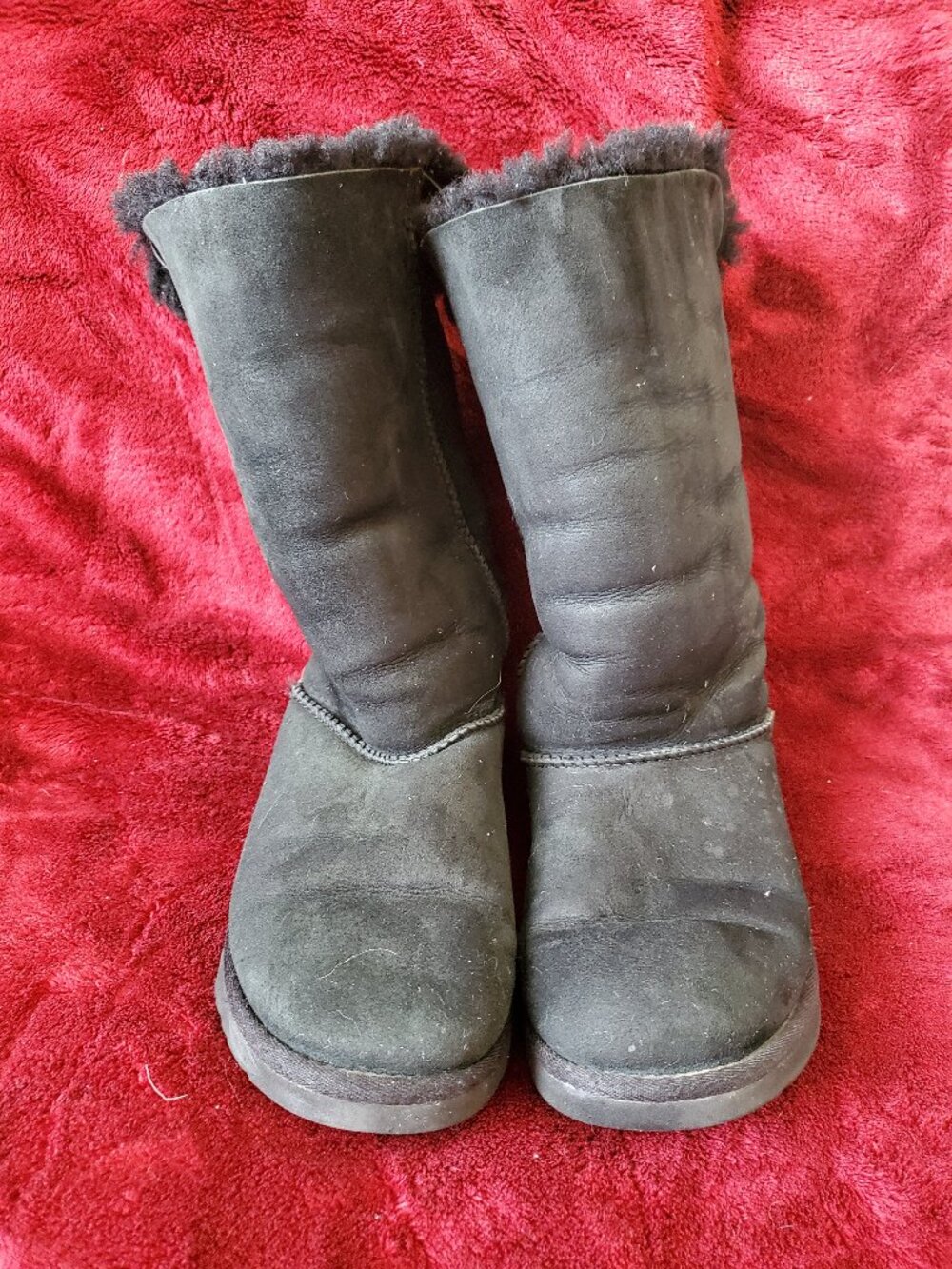 Ugg Australia 1007308 Bailey Bow Tall Black Boots size 6